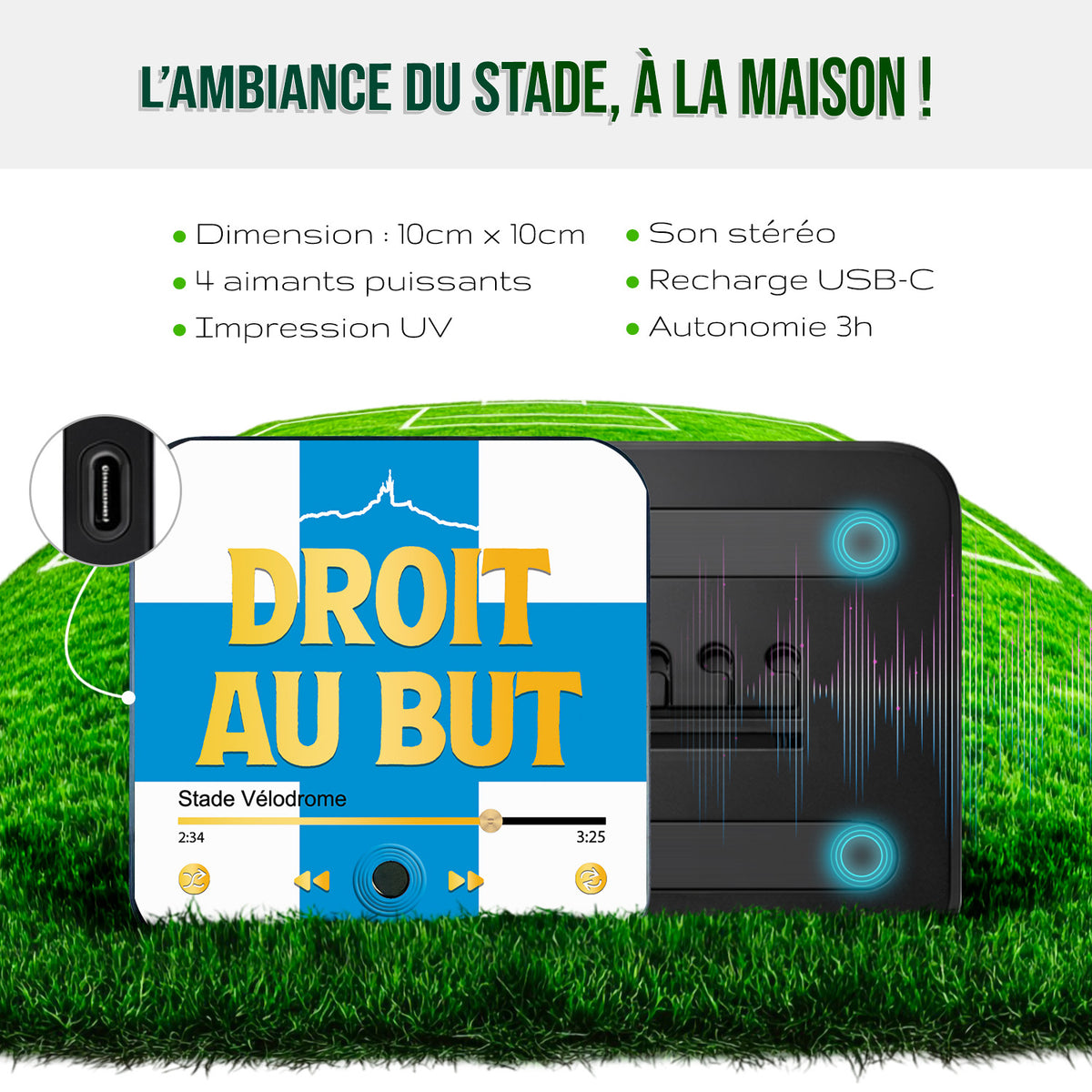 Magnet musical Marseille "Droit au but"