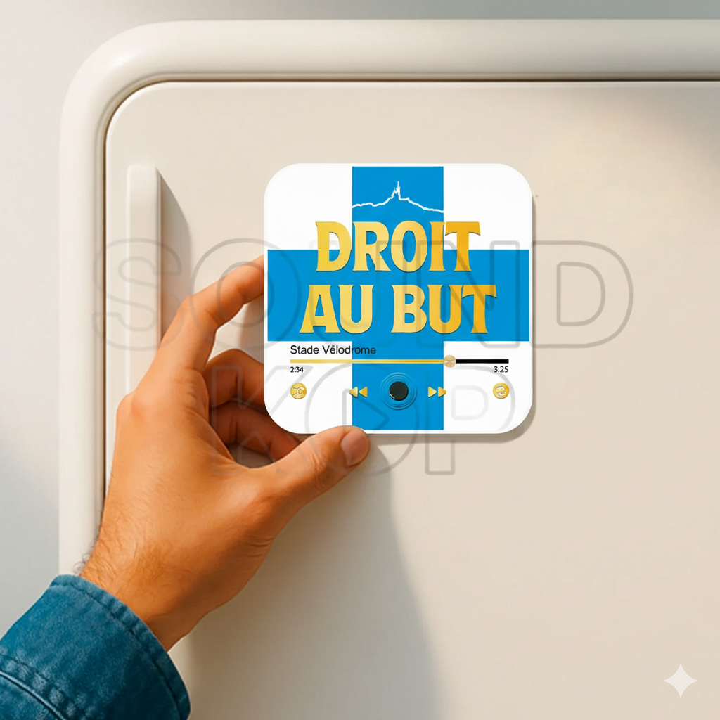Magnet musical Olympique de Marseille "Droit au but"