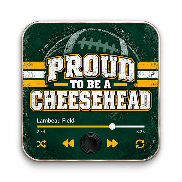 Green bay Football Musical Magnet - Proud to be a Cheesehead