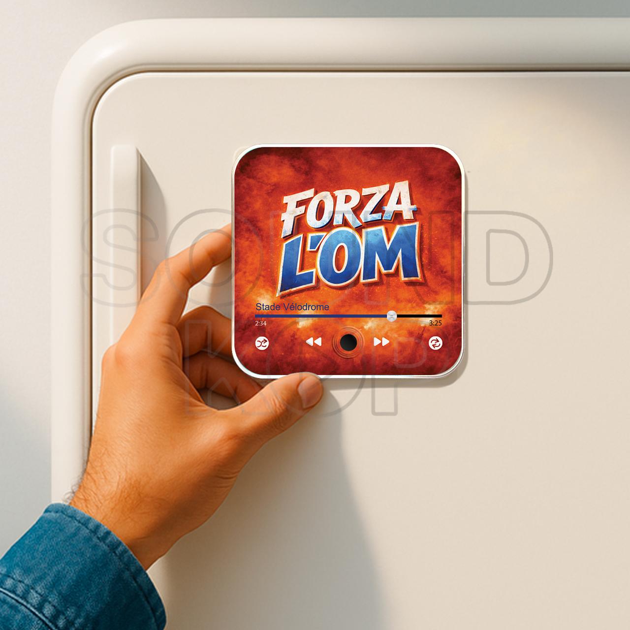 Magnet musical Marseille "Forza l'OM"