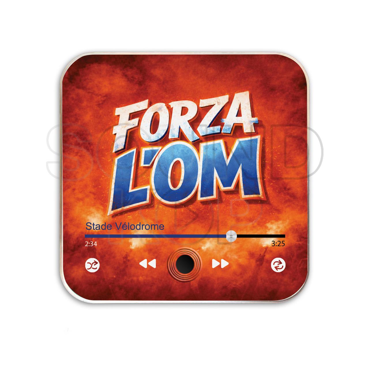 Magnet musical Olympique de Marseille "Forza l'OM"