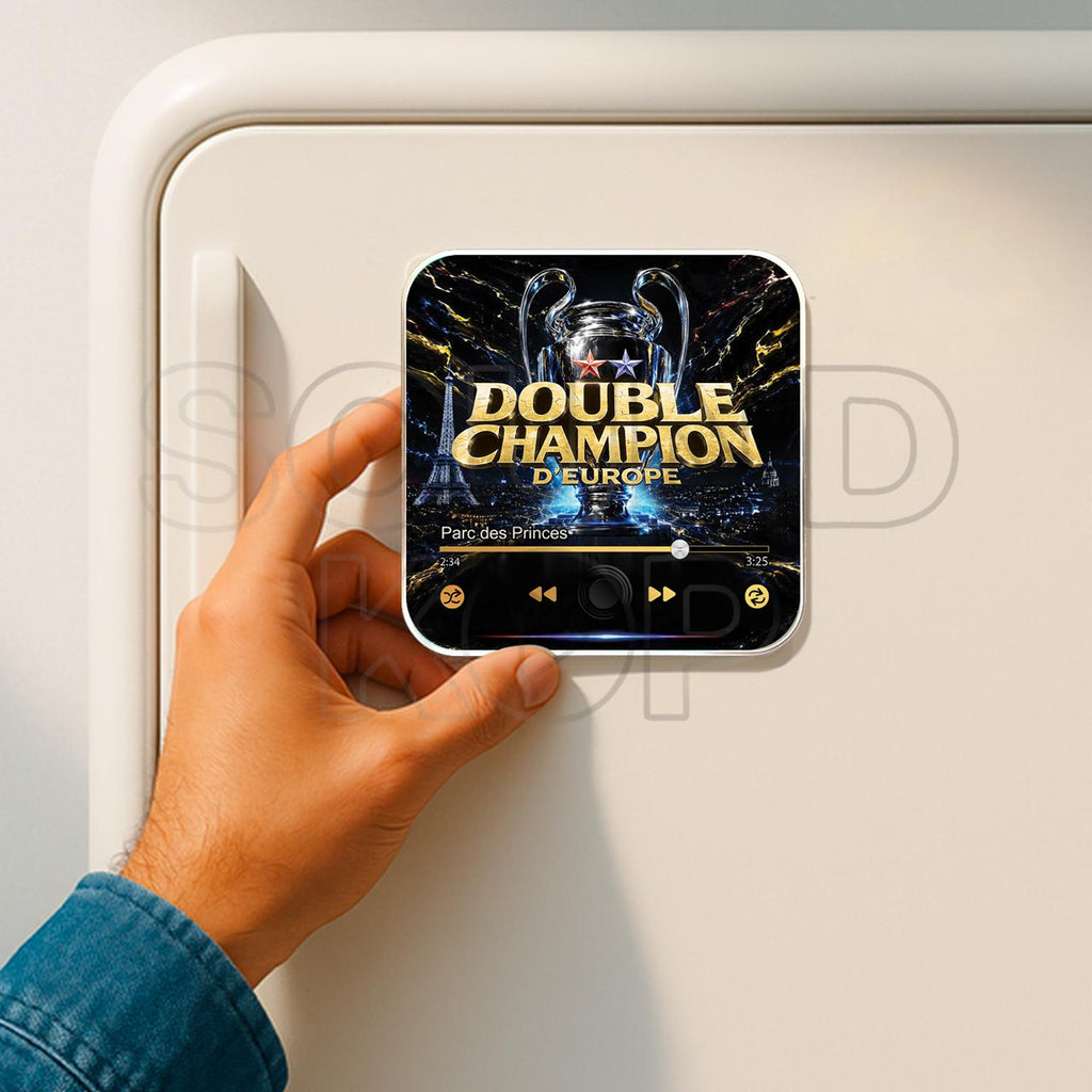 Magnet musical Paris "Double Champion d'Europe"