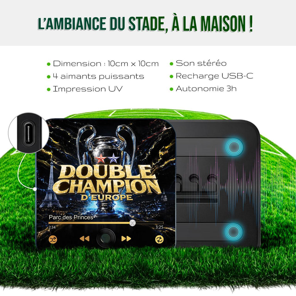 Magnet musical Paris "Double Champion d'Europe"