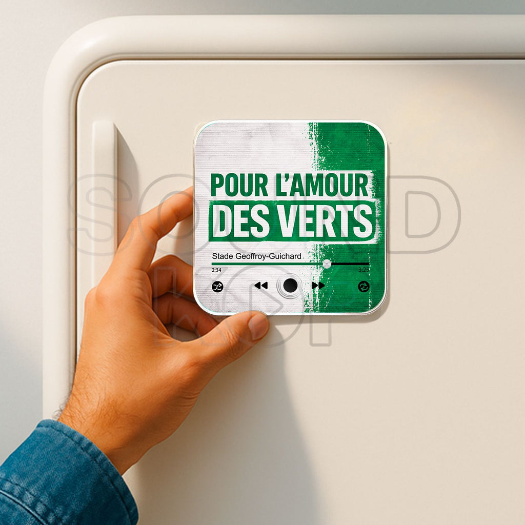 Magnet musical St Etienne "Pour l'amour des verts"