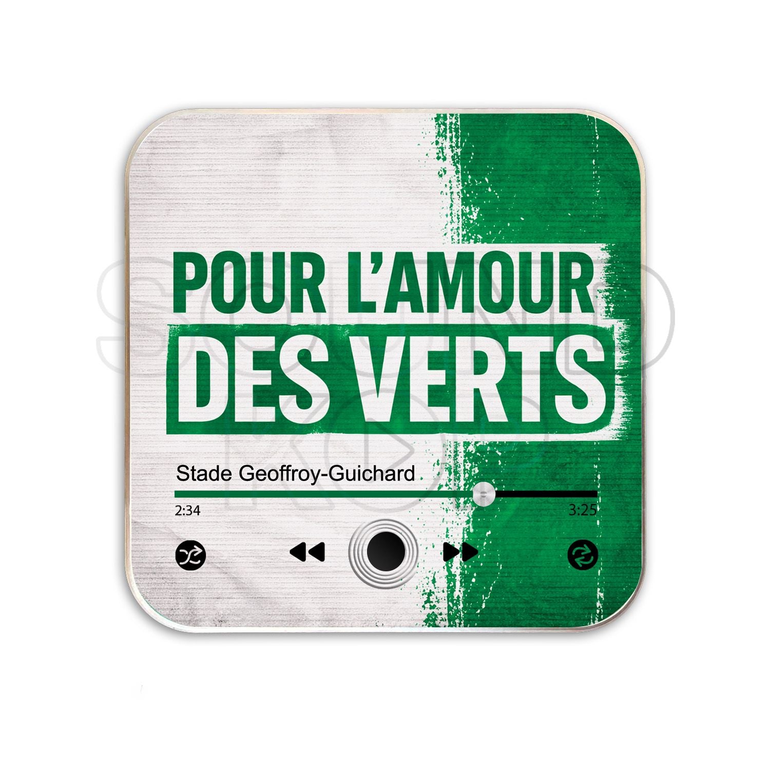 Magnet musical St Etienne "Pour l'amour des verts"