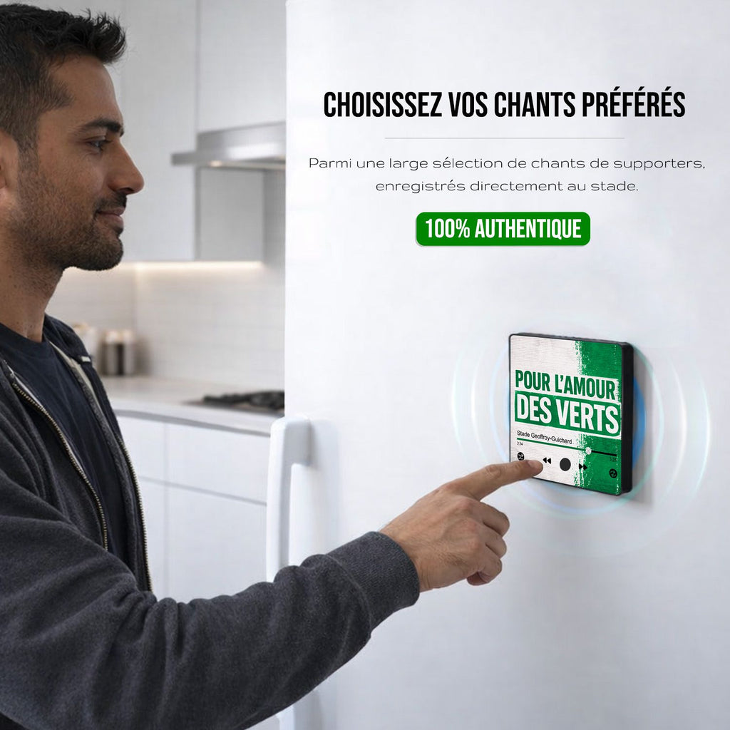 Magnet musical St Etienne "Pour l'amour des verts"