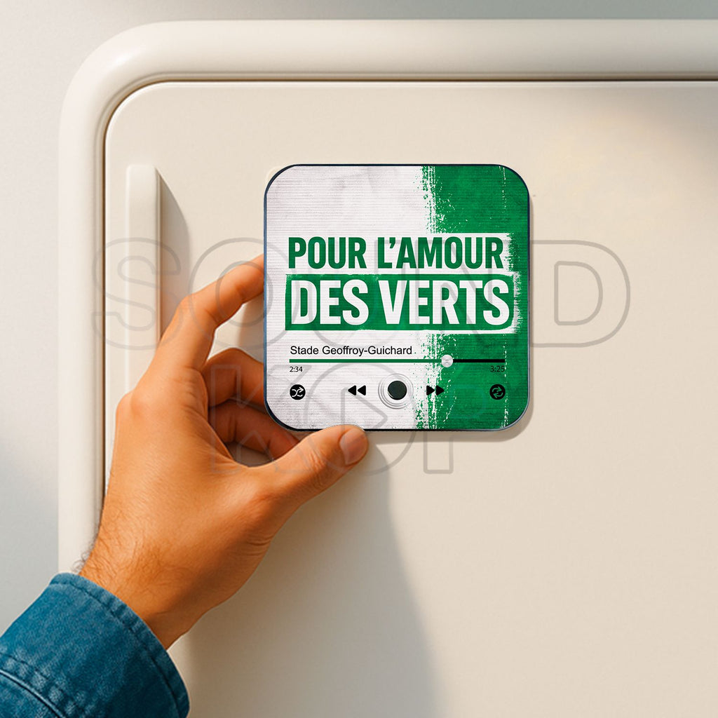 Magnet musical St Etienne "Pour l'amour des verts"