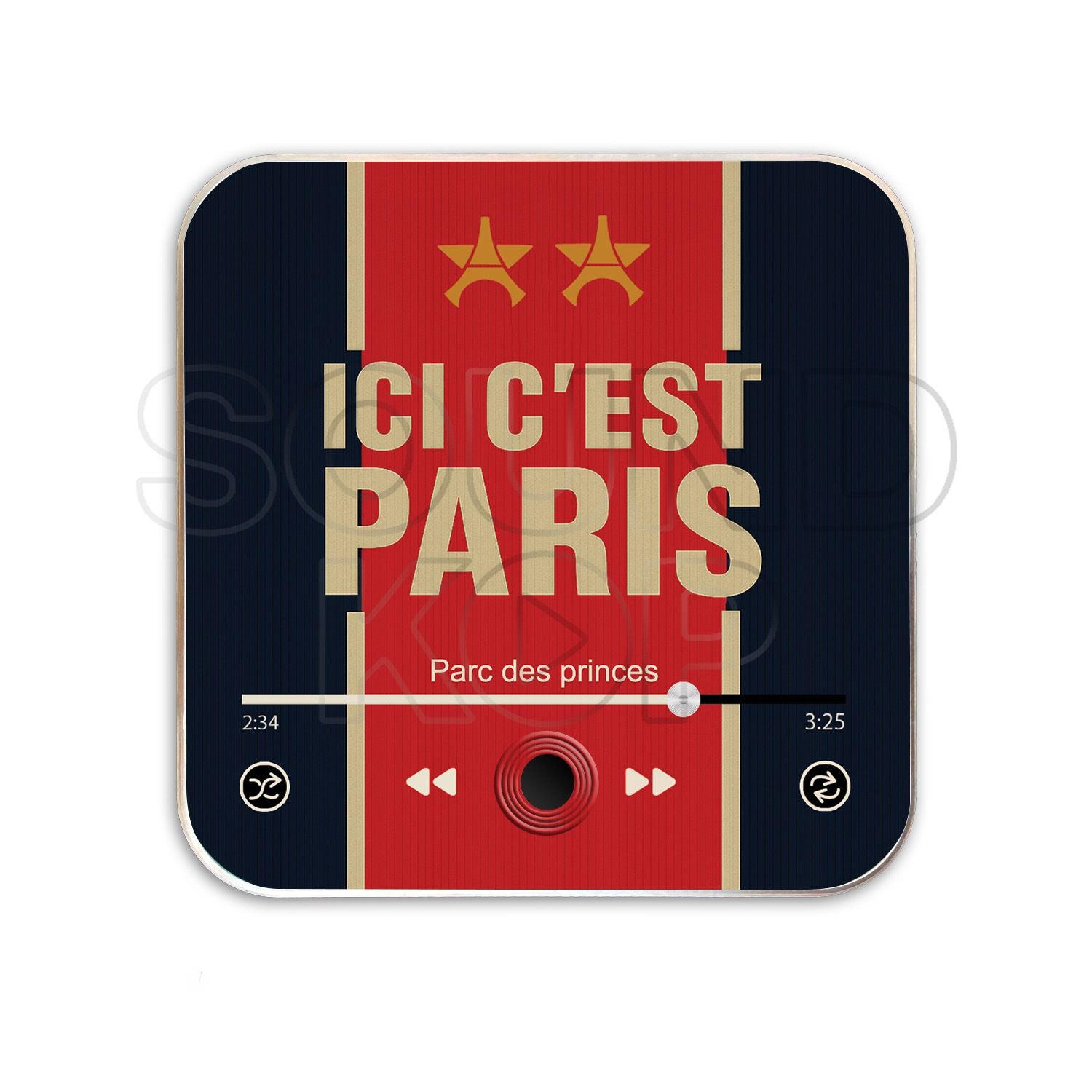 Magnet musical Paris "Ici c'est Paris !"