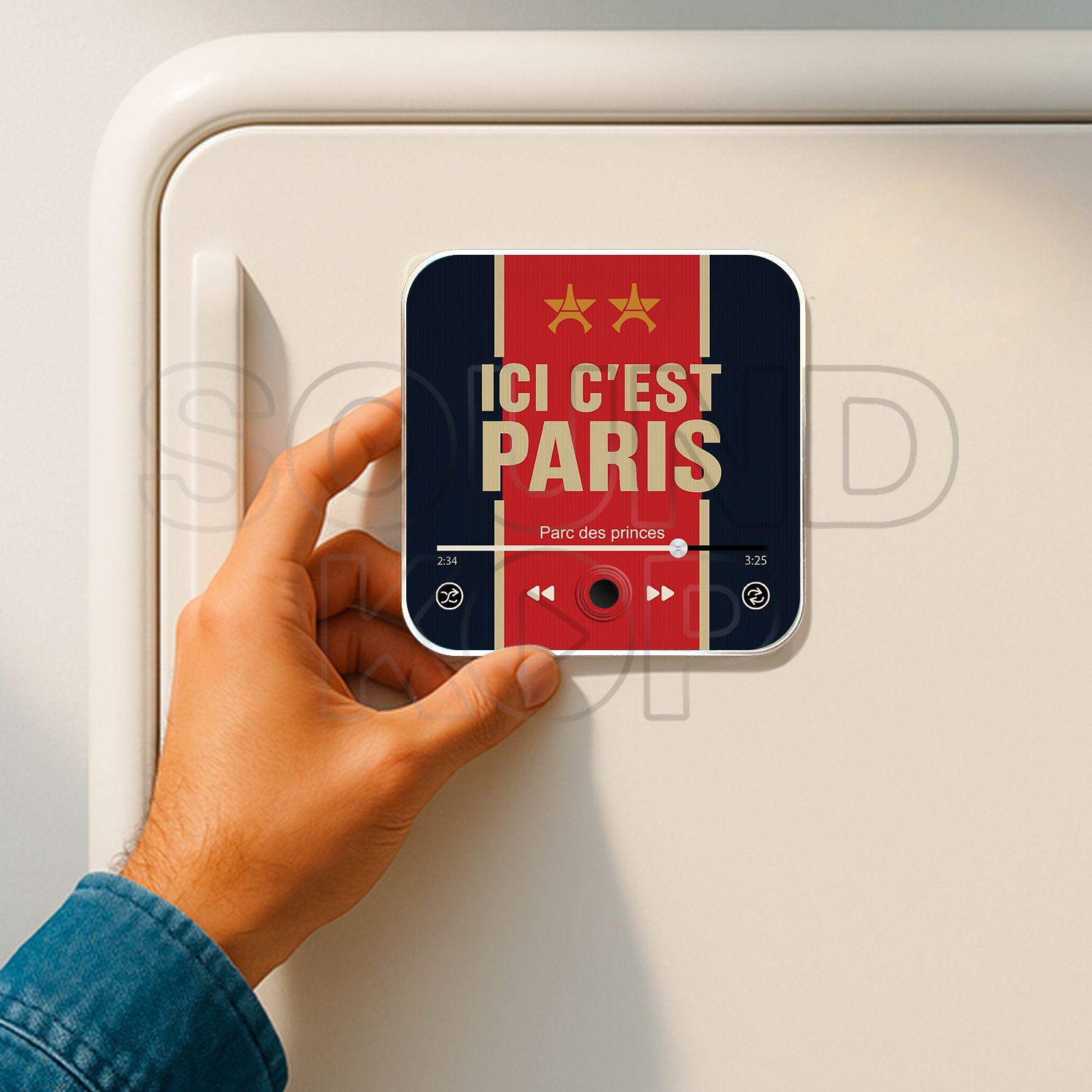 Magnet musical Paris "Ici c'est Paris !"