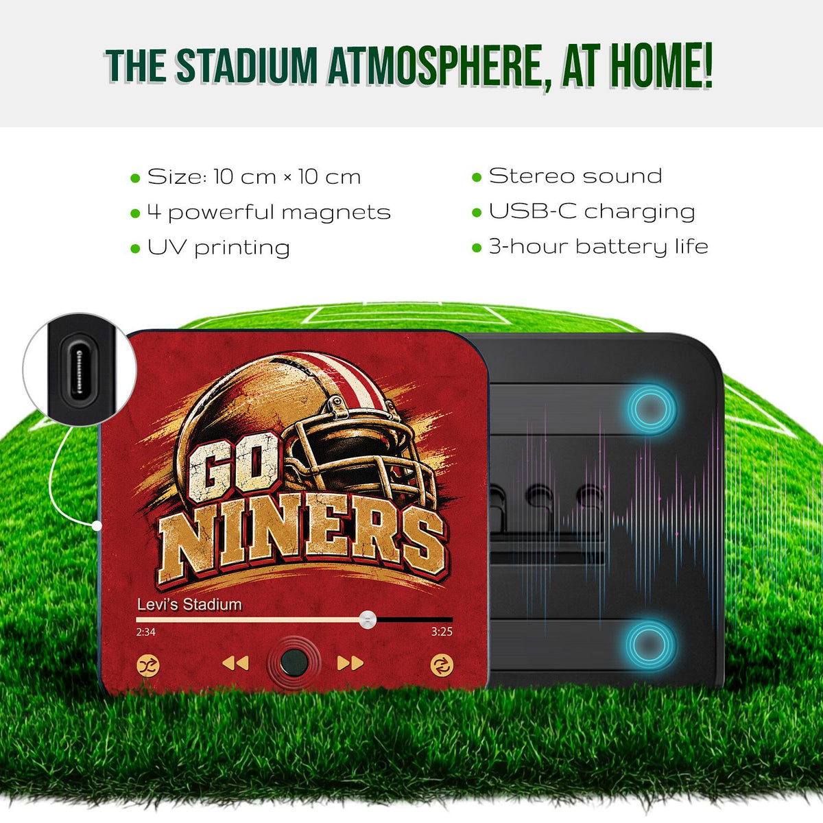 49ERS San Francisco Musical Magnet - Go Niners