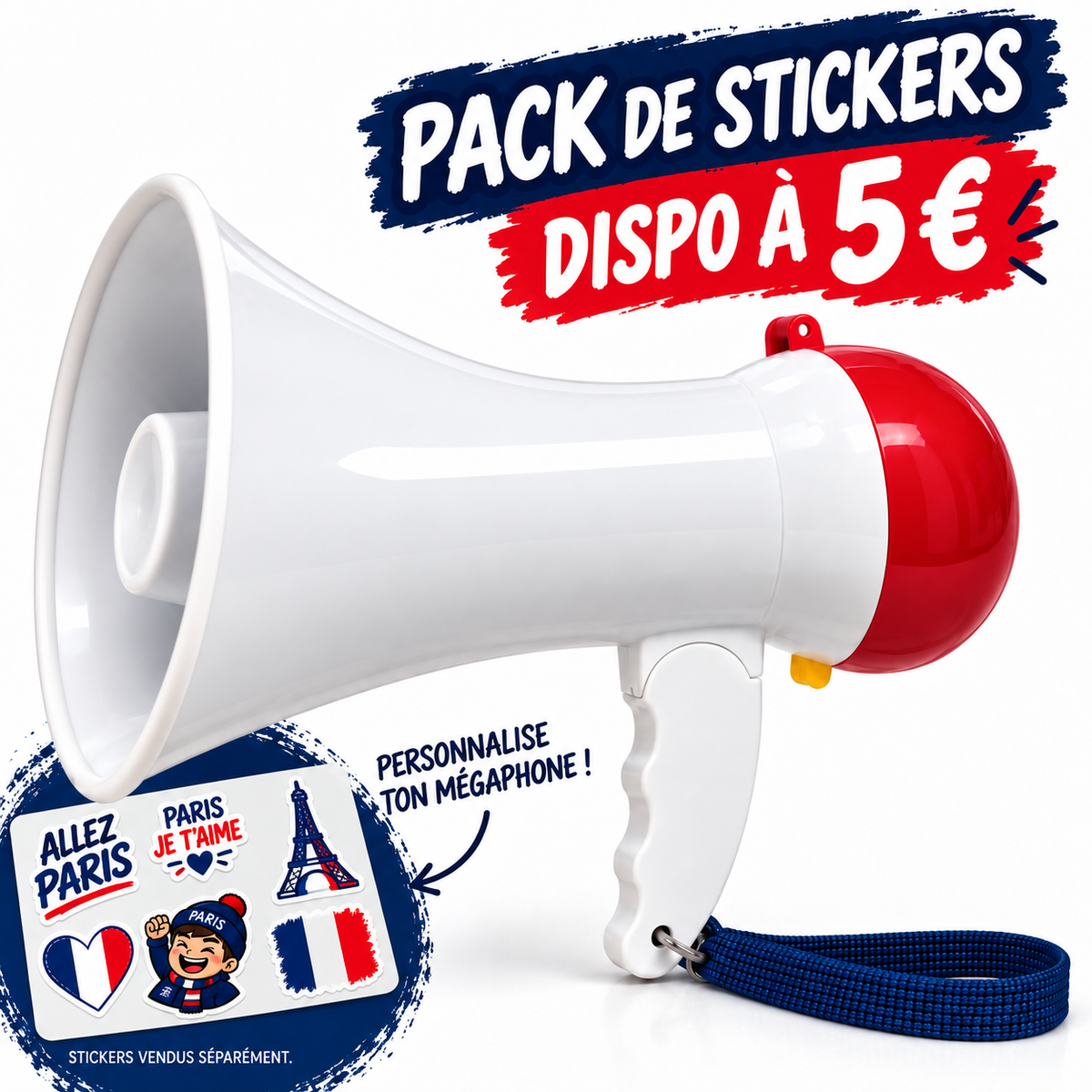 Mini Mégaphone de supporter Paris