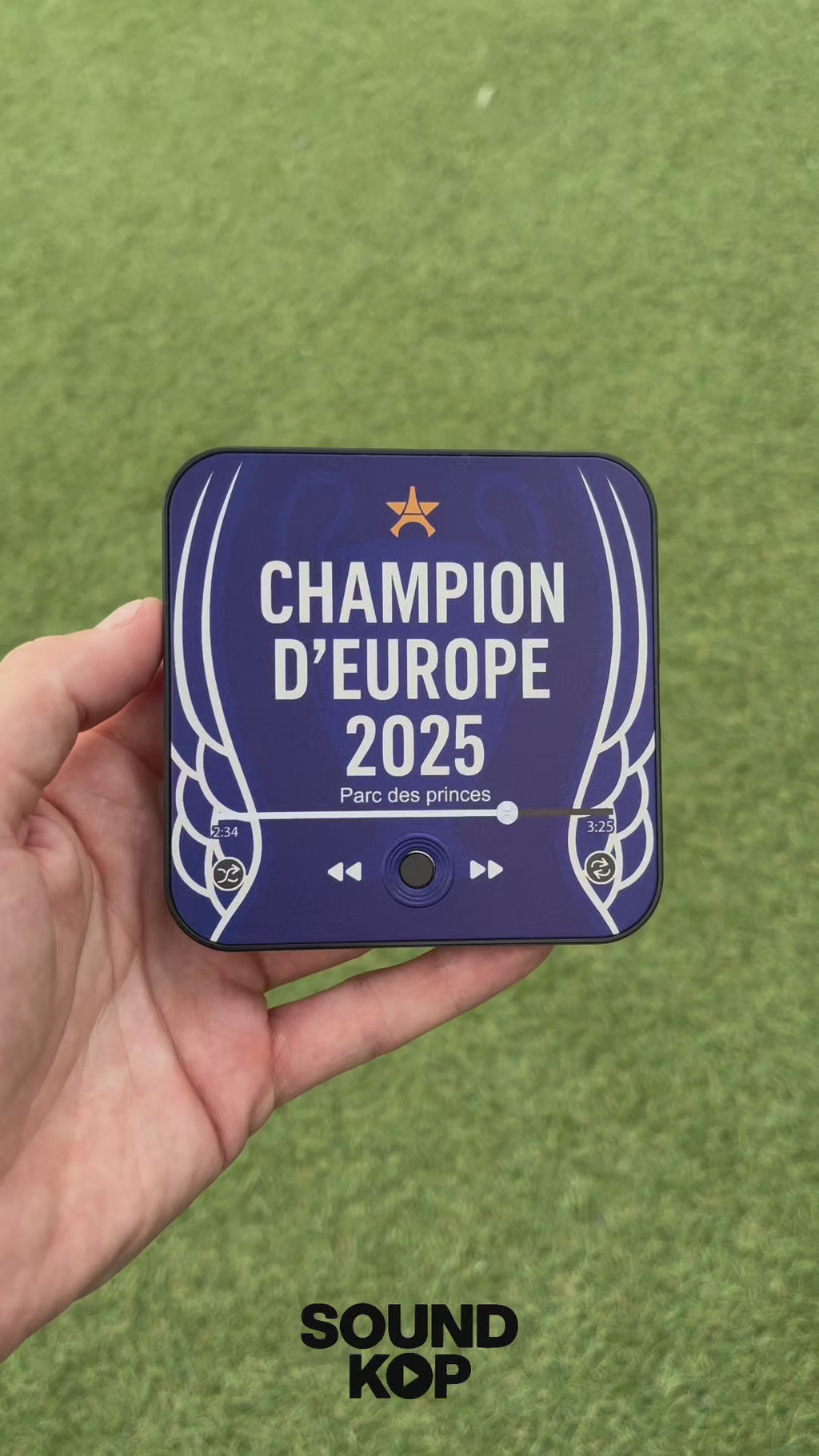 Magnet musical Paris "Champion d'Europe"