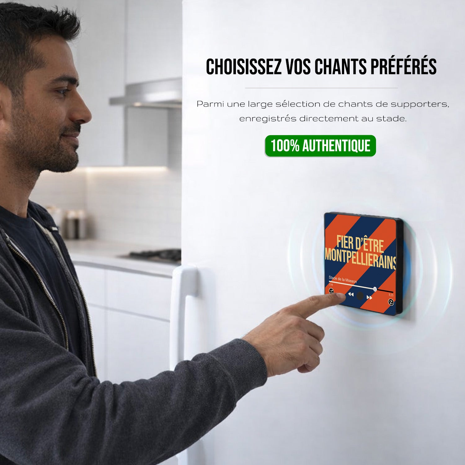 Imán musical Montpellier Hérault “Orgulloso de ser de Montpellier V2”