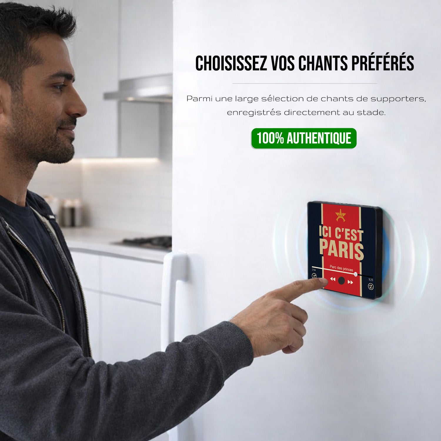 Magnet musical Paris Saint Germain "Ici c'est Paris !"