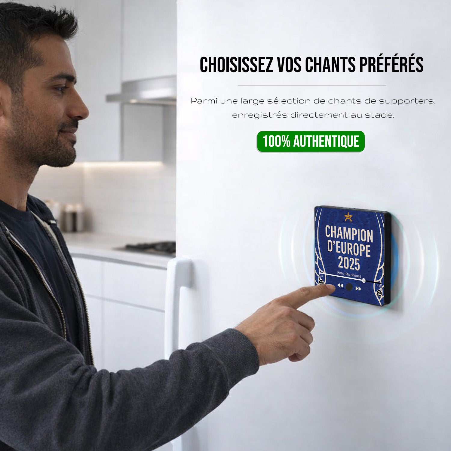 Magnet musical Paris Saint Germain "Champion d'Europe"