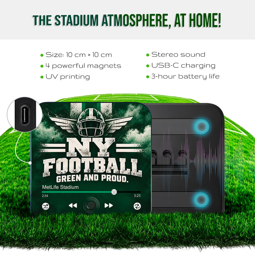 New York Jets Musical Magnet - NY Football: Green and Proud