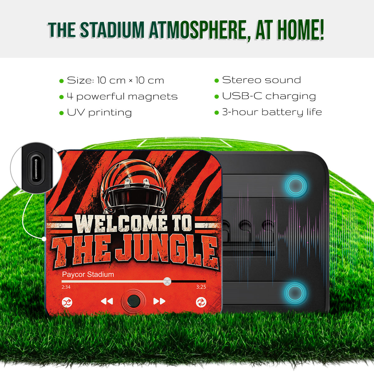 Cincinnati Bengals Musical Magnet - Welcome to the jungle