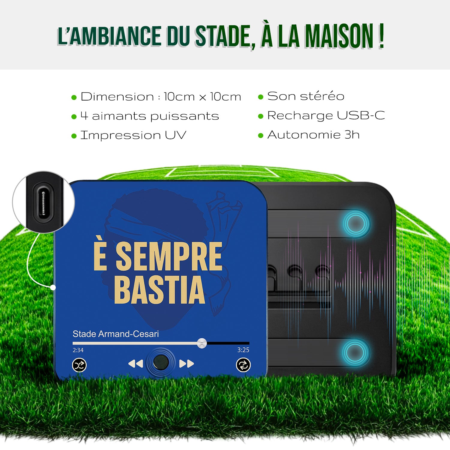 Magnet musical SC Bastia