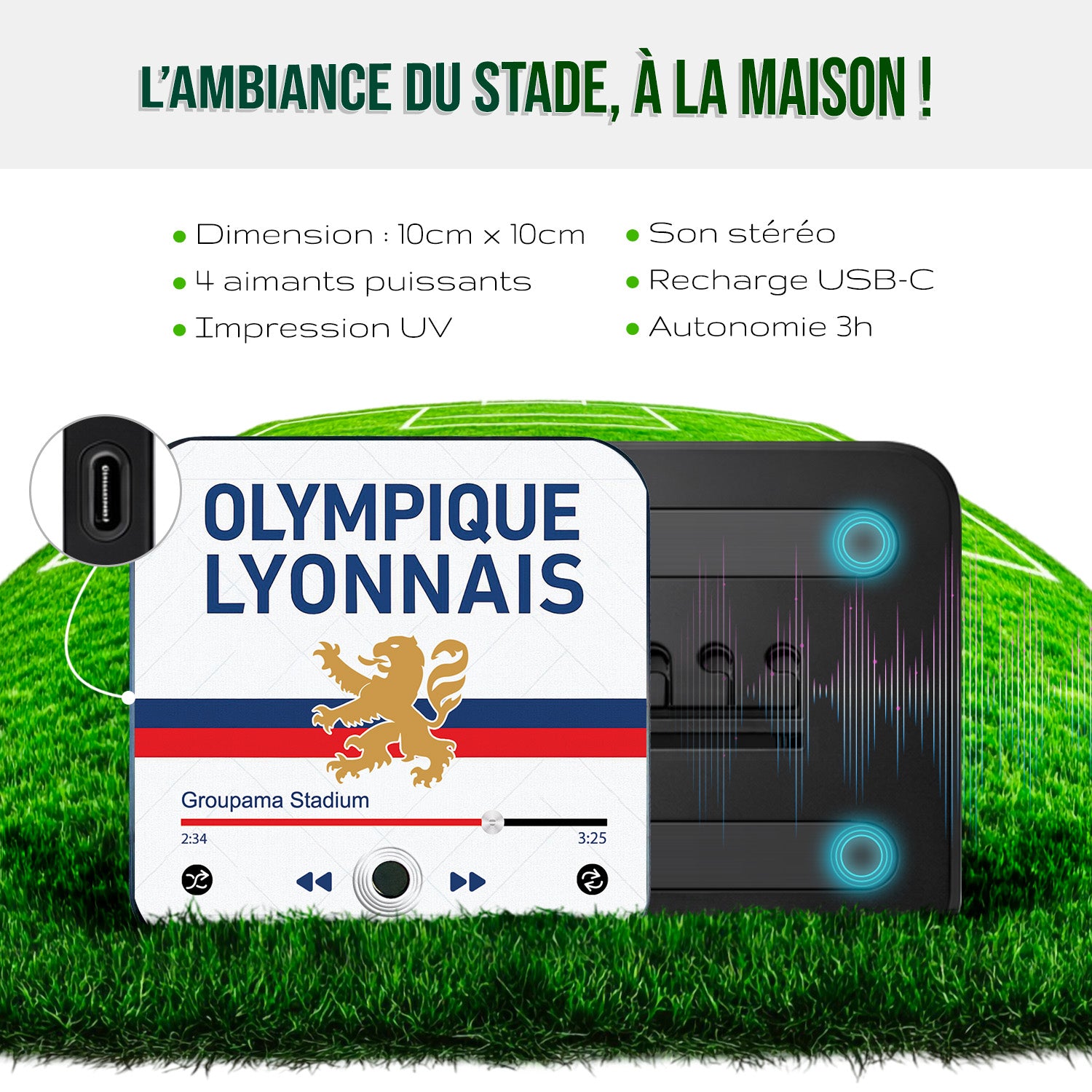Magnet musical Olympique Lyonnais