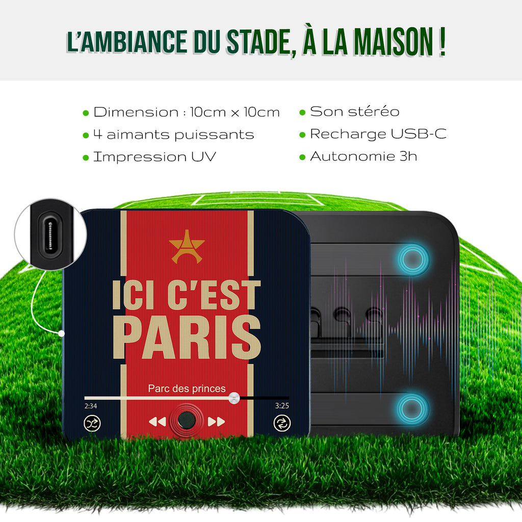 Magnet musical Paris Saint Germain "Ici c'est Paris !"