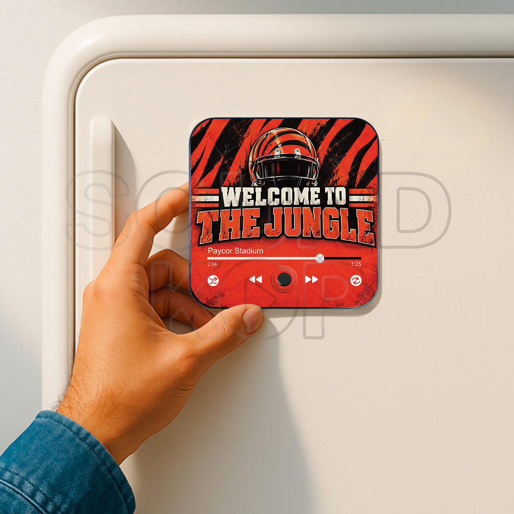 Cincinnati Bengals Musical Magnet - Welcome to the jungle