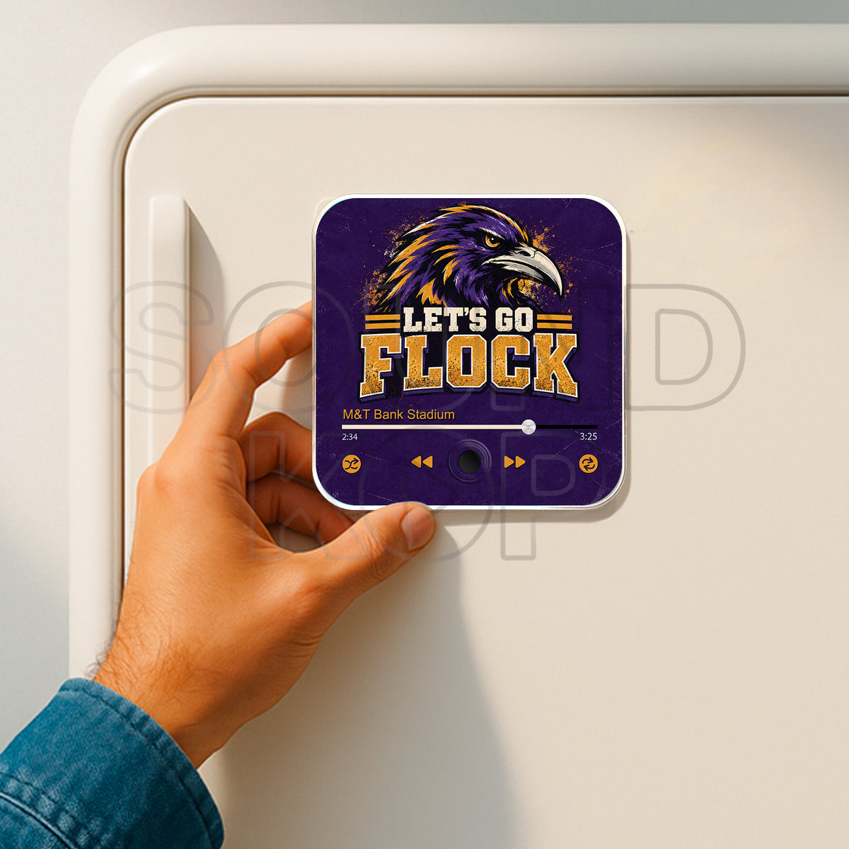 Baltimore Ravens Musical Magnet - Let's Go Flock