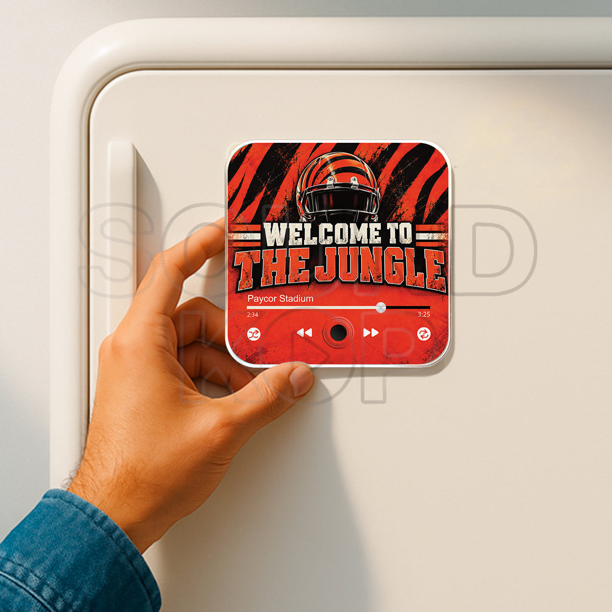 Cincinnati Bengals Musical Magnet - Welcome to the jungle