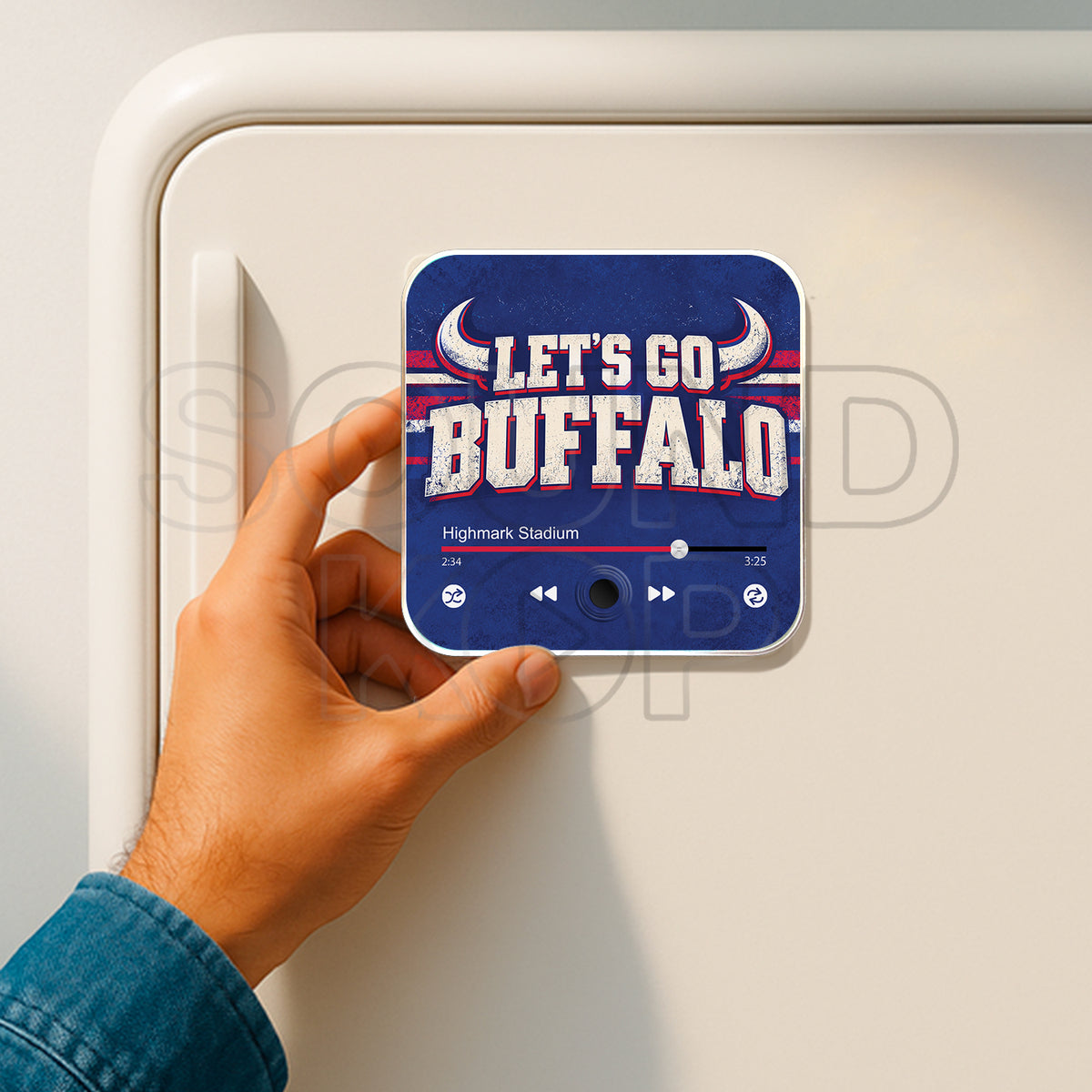 Buffalo Bills Musical Magnet - Let's Go Buffalo
