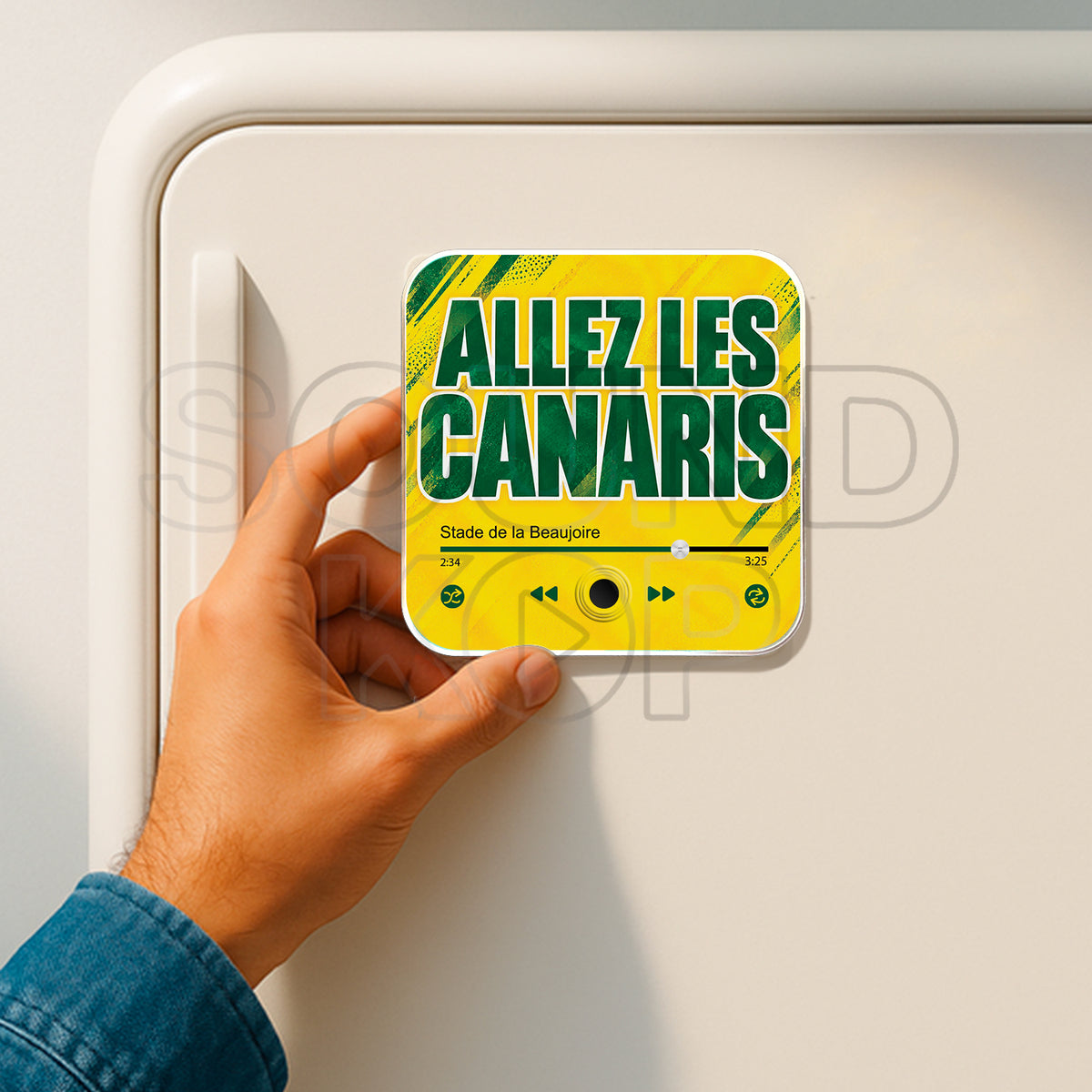 Magnet musical  Nantes - Allez les canaris