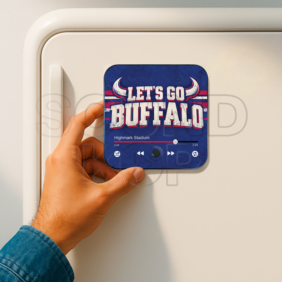 Buffalo Bills Musical Magnet - Let's Go Buffalo