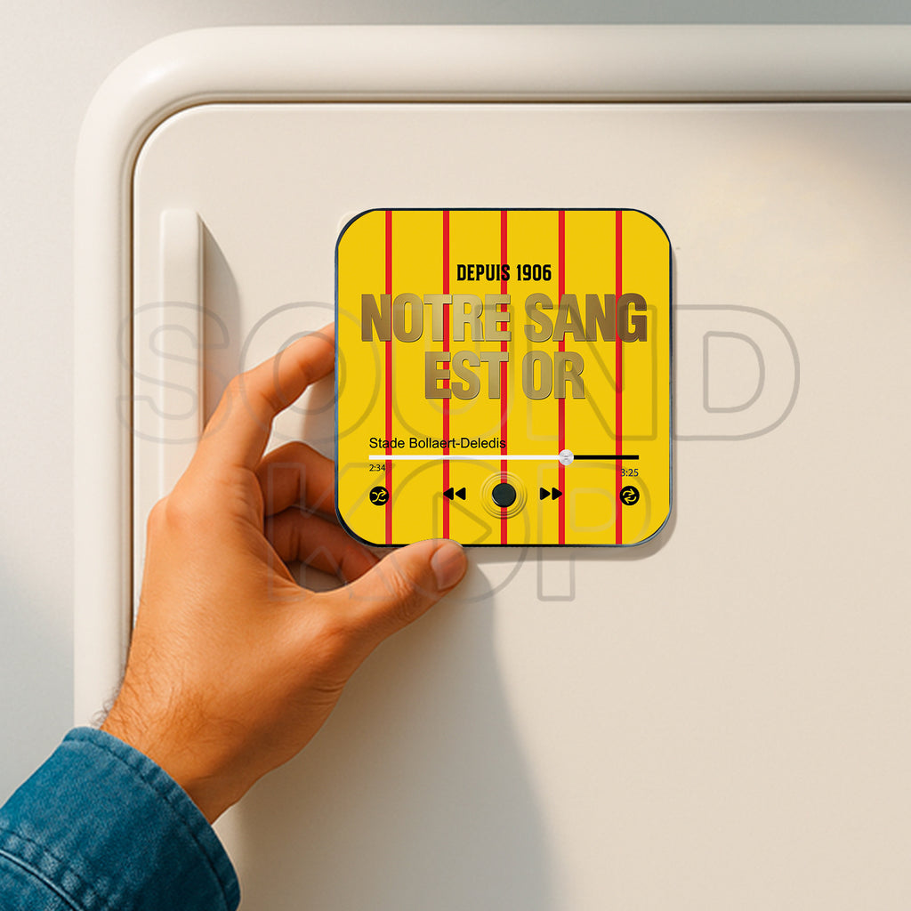 Magnet musical Lens "Notre sang est or"