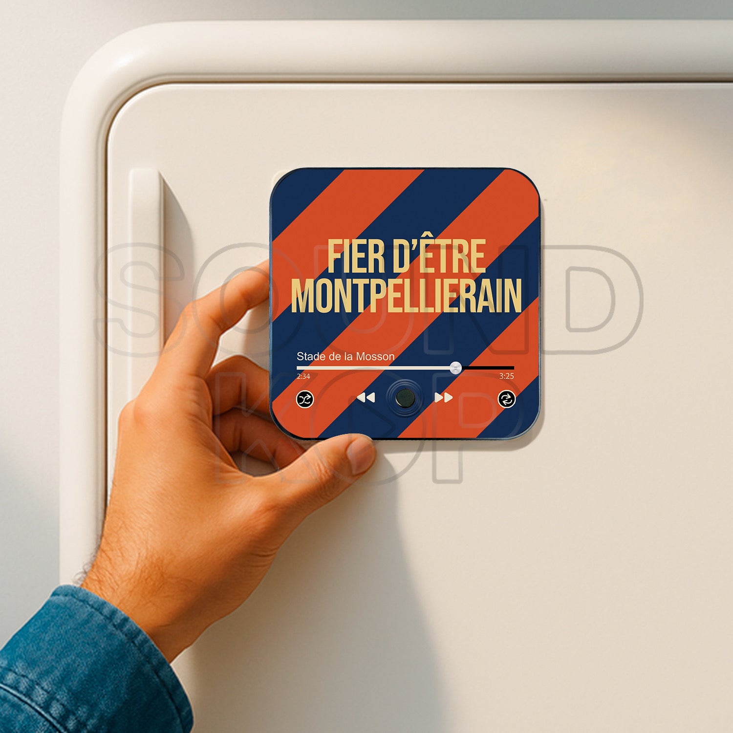 Imán musical Montpellier Hérault “Orgulloso de ser de Montpellier V2”