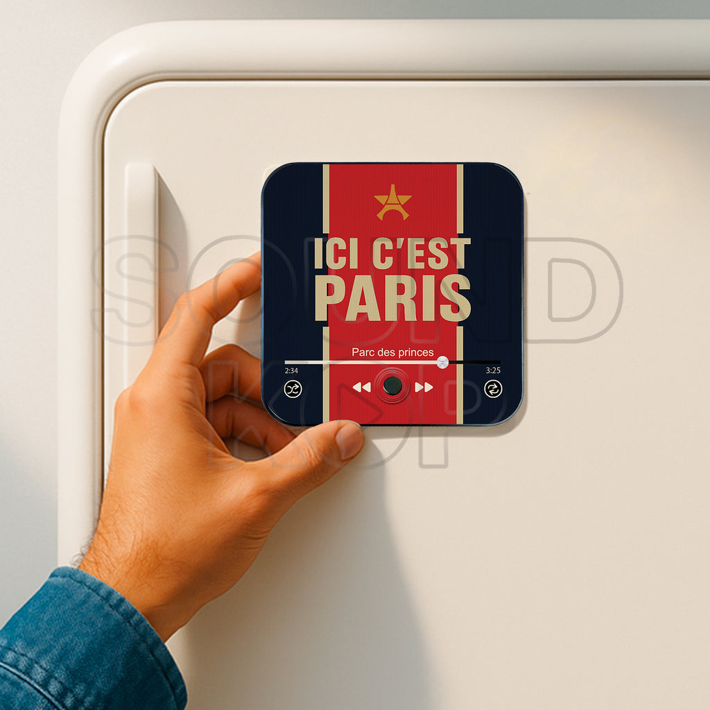 Magnet musical Paris Saint Germain "Ici c'est Paris !"