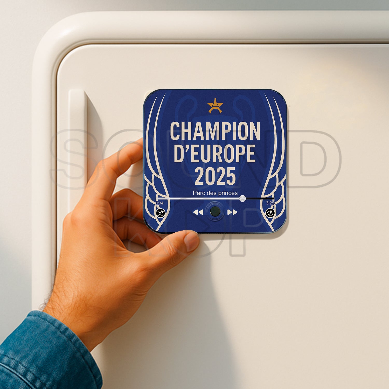 Magnet musical Paris "Champion d'Europe"