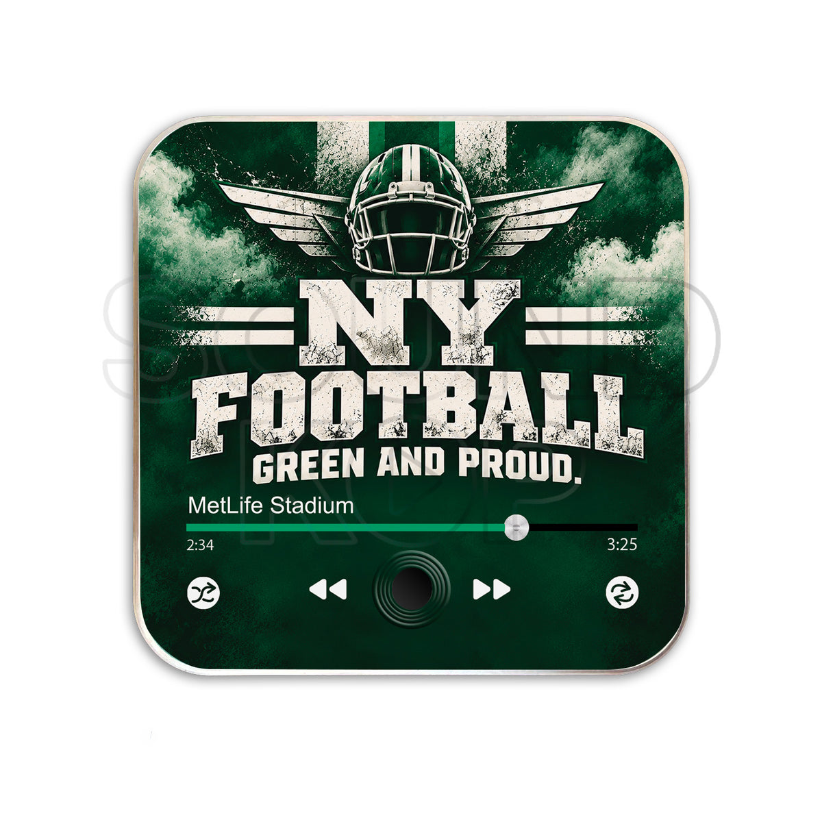New York Jets Musical Magnet - NY Football: Green and Proud