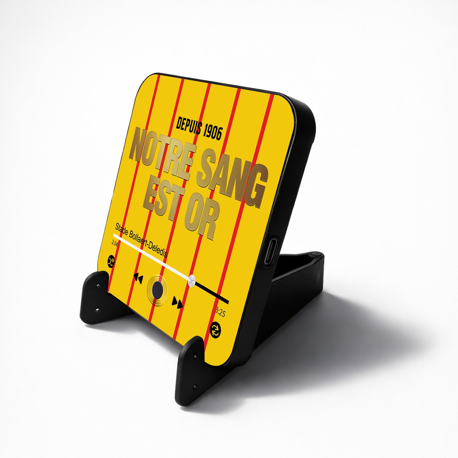 Imán musical de lente "Nuestra sangre es oro"