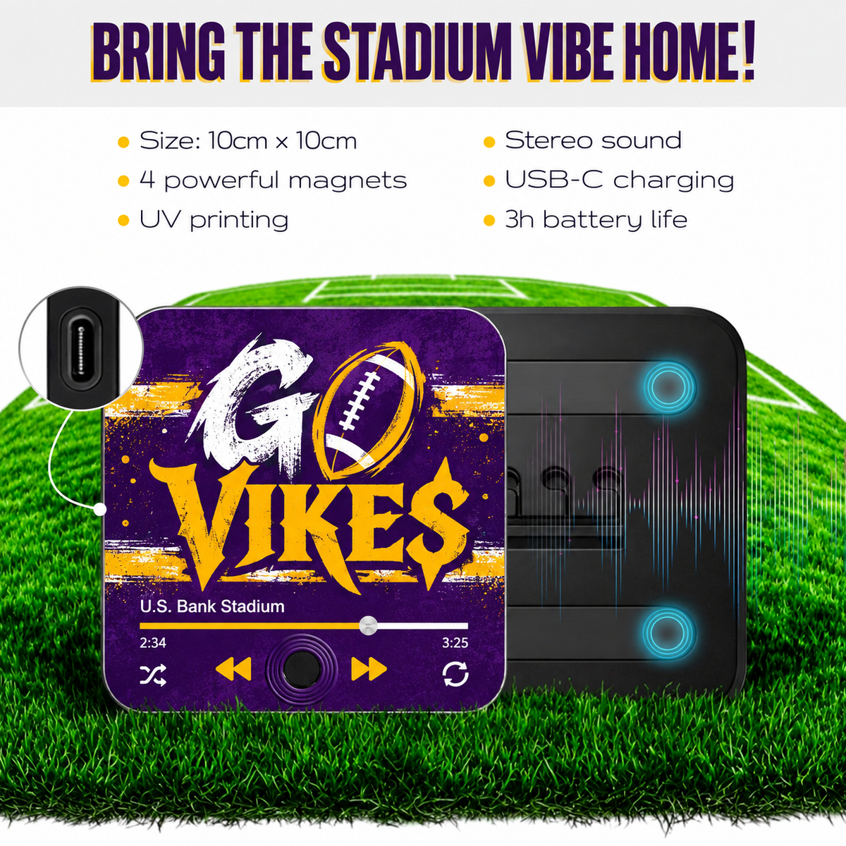 Minnesota Football Musical Magnet – Go Vikes